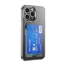Apple iPhone Uyumlu 14 Pro Max Kılıf Kart Şeffaf Silikon - Şeffaf Bzsxx00 1