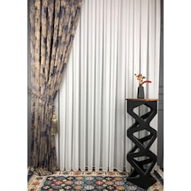 Rendecioğlutekstil Tül Perde Simli Bamboo Kumaş Ütü İstemez 1. Kalite 200 X 260 Ekru Kırık Beyaz Diğer