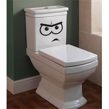 Wc Klozet için Sinirli Sticker Yapıştırma Model1