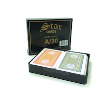 Star A-30 2 Deste İskambil Oyun Kağıdı A-k-q-j