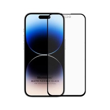 Ekran Koruyucu Apple İphone 15 Plus İçin Seramik Matte Flexible Ekran Koruyucu Siyah İphone 15 Plus İle Uyumlu Ekran Koruyucu - Siyah