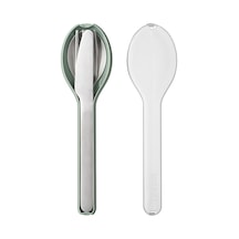 - Çatal Bıçak Takımı 3 Parçalı Ellipse - Yolculuk İçin Çatal Bıçak Seti - Bir Bıçak, Çatal Ve K Nordic Sage