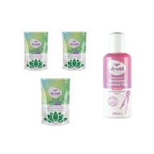 Vivet Granül Sir Ağda Azulen 250 Gr 3 Adet + Vivet Ağda Temizleme Ve Masaj Yağı Vitamine 125 Ml