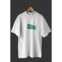 Noıssey -wed Welcome To The Future Baskılı Oversize T-shirt Tişört Sokak Tarzı Beyaz