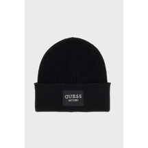 Guess Knitted Logolu Bere Aw5631vıs01 Kadın Bere Aw5631 Vıs01 Bla Siyah