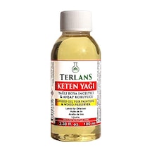 Terlans Keten Yağı Resim Yağı Ahşap Koruyucu 100 Ml Linseed Oil