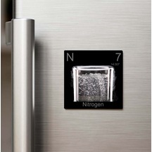 Nitrogen Azot Elementi Buzdolap Magneti 9x9 Cm