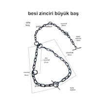 Besi Zinciri Orta Büyük Baş Hayvan Tasması Büyükbaş Boğa Zinciri
