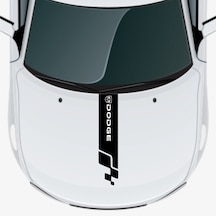 Dodge Challanger İçin Uyumlu Aksesuar Oto Kaput Şerit Sticker