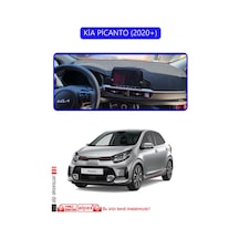 Kia Picanto 2020+torpido Koruma Halısı Mavi Kenar