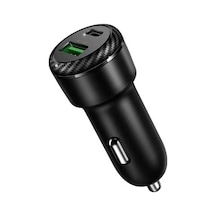 Mcdodo Cc-5970 36w Pd+qc 3.0 1xtype-c 1xusb Girişli Araç Çakmak Şarj - Siyah