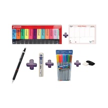 Kırtasiye Kalem Seti Rotring Rapid Faber 120lik Uç Penmark Fosforlu Kalem Pensan Triball Vs.. Çok Renkli