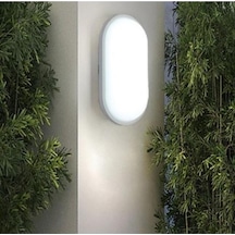Horoz Aydos 20w Oval Beyaz Led Nem Su Geçirmez Banyo Bahçe Modern Tavan Lambası Beyaz Işık Modern Tavan Lambası Beyaz