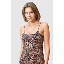 7021 İp Askılı Atlet Leopar