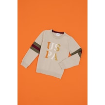 U.S. Polo Assn.  Erkek Çocuk Taş Melanj Kazak /triko 50317165-vr225 Tas Melanj