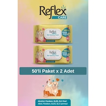 Reflex Care Nergis Çiçeği Kokulu Evcil Hayvan Temizleme Havlusu 50'li X 2 Adet