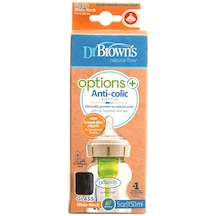 Dr Browns Options+ Geniş Ağız Antikolik Cam Biberon 150 Ml 0+ Ay DRB-DB51700