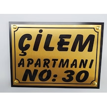 Apartman Site Tabelası 20X30 Cm Çerçeveli Bina, Apartman,