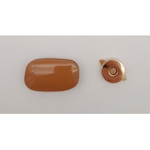 Angel Çanta Aksesuar Taba Renkli Light Gold Mıknatıslı Kilit
