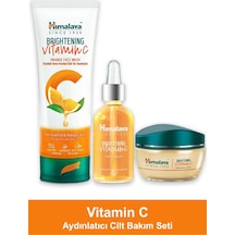 Himalaya Vitamin C Aydınlatıcı Portakal Özlü Yüz Temizleyici 100 ML + Serum 30 ML + Vitamin C Serum Krem 50 ML