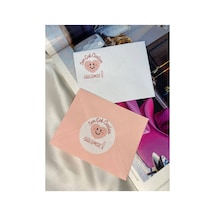 Pembe Kalpli Gülen Emoji Etiketi Sen Çok Özelsin Renkli Yuvarlak Mat Sticker 4 Cm 40 Adet Çok Renkli