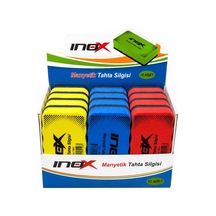 İnox Manyetik Tahta Silgisi Mıknatıslı - 12 Adet