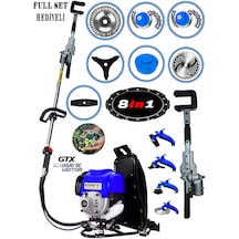 Eisenn Ergo9000 Sırt Tip Benzinli Motorlu Tırpan + Zeytin Badem Hasat Makinesi 9 Parça Özel Set