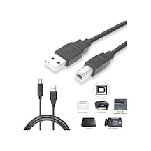 5 Metre Usb Yazıcı Kablosu Printer Kablosu Epson HP Uyumlu Canon Yazıcı