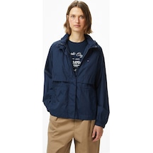 Tommy Hilfiger Nylon Packable Kadın Mavi Yağmurlukww0ww46444