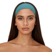 Saç Bandı Pamuk Kadın Bandana Spor Kafa Bandı Headband Turkuaz