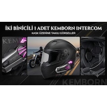 X2 Pro Motosiklet Kask Kulaklık 1adet 2 Binicili İntercom Bluetooth Seti 5. Nesil