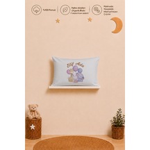 İsme Özel Kız Bebek Yastık Kılıfı 35x45 Cm %100 Pamuk Organik Baskılı İsimli Bebek Hediyesi 2054y
