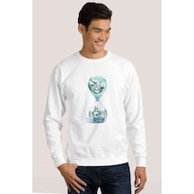 Anime Fairy Tail Glass Guild Emblem Baskılı Beyaz Erkek Sweat (530946202)