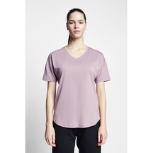 Lescon Leylak Kadın Kısa Kollu T-Shirt 22S-2215-22N