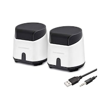 Masaüstü Hoparlör 1+1 Usb + 3.5mm - Beyaz Hd6024w Hmngoxxtptprp