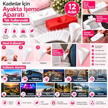 Kadın Ayakta İşeme Aparatı 12'li Tek Kullanımlık Kadın Pisuvarı, Hijyenik Tuvalet Ve Seyahat Aparatı