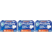 Prosafe Belbantlı Large Büyük Boy Hasta Bezi 90 Adet 3x30 Paket L