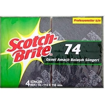 Scotch Brite 74 Genel Amaçlı Bulaşık Süngeri 4 Adet Sarı