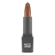Yoğun Renk Veren Uzun Süre Kalıcı Nemlendirici Kadifemsi Mat Ruj - Lipstick 404 Warm Caramel 0