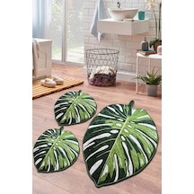 Chilai Home Lapel Green 3'lü Set Banyo Halısı Djt Yeşil