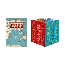 Atlas Kıtalar Denizler Kültürler Arası Yolculuk Rehberi + Yer Altı - Su Altı - Daniel Mizielinska