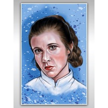 Star Wars Poster 40x60cm Yıldız Savaşları Leia Afiş - Kalın Poster Kağıdı Dijital Baskı
