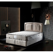 Nivabaza Çift Kişilik Sandıklı Baza Başlık Yatak Seti Solid Baza Inci Set