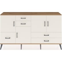 Arges Konsol 4 Raflı 5 Çekmeceli 4 Kapaklı 176x30x99 Çam-aytaşı Aytası - Atlas Çam