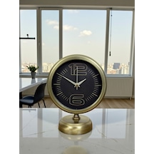 Retro Modern Tasarım 25 X 20 Cm Metal Masa Saati Renkli