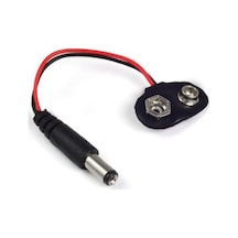 9V Pil Başlığı - Dc Barrel Soket Çıkışlı Güç Kablosu Jack
