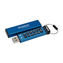 Kingston Ikkp200-512gb 512gb Ironkey Keypad 200, Fıps 140-3 Lvl 3 Pending Flash Bellek