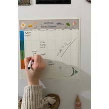 Haftalık Menü Planlayıcı Magnet Mıknatıslı Yazı Tahtası Buzdolabı (538425853)