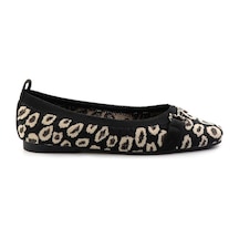 Siyah Leopar Kadın Babet K01327013582 Siyah