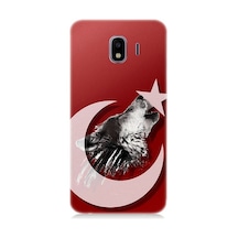 Samsung Galaxy J2 Pro Uyumlu Kurt Ve Bayrak Desenli Silikon Kılıf